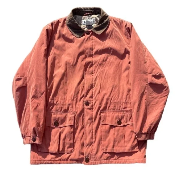 Men's Rust Jacket with Brown Collar - Picture 1 of 16